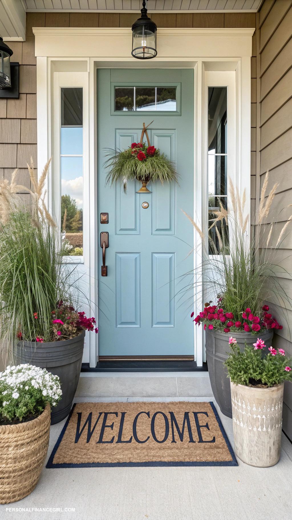 cheap updates for home Refresh entryway with a new doormat