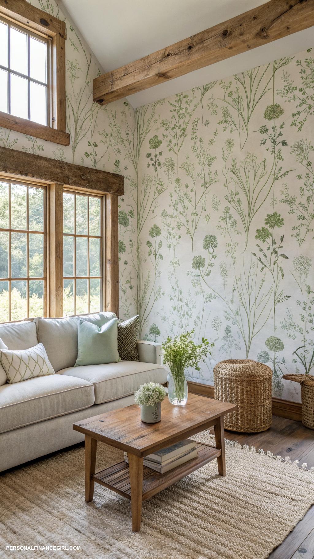cheap ceiling covering ideas Install temporary wallpaper for a fresh look