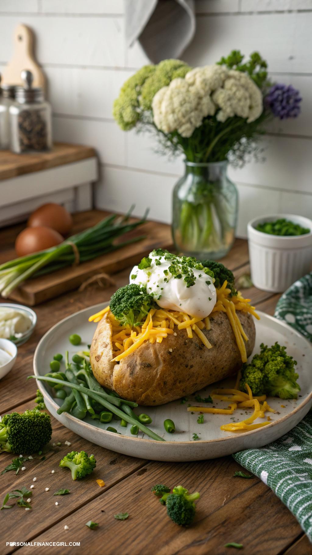 cheap family meals Baked potatoes with toppings like broccoli
