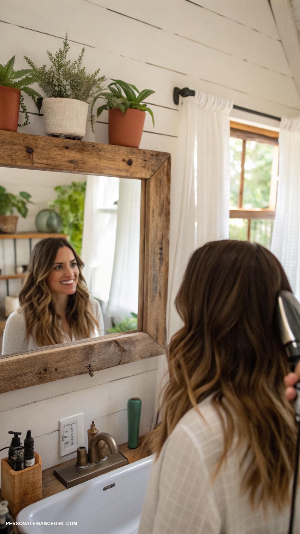 cheap hairstyles Loose waves with a flat iron
