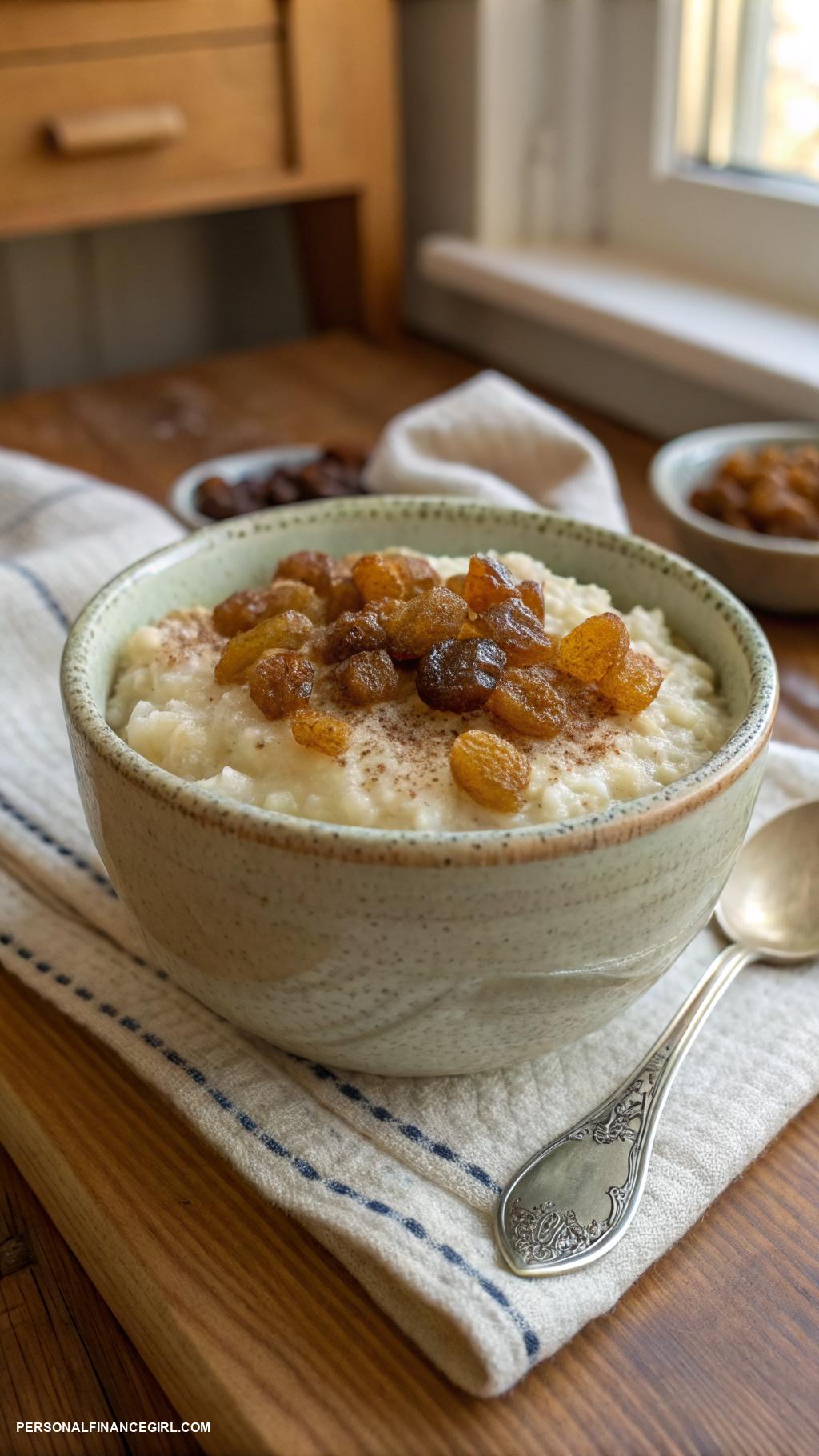 cheap instant pot recipes Rice Pudding with Cinnamon and Raisins