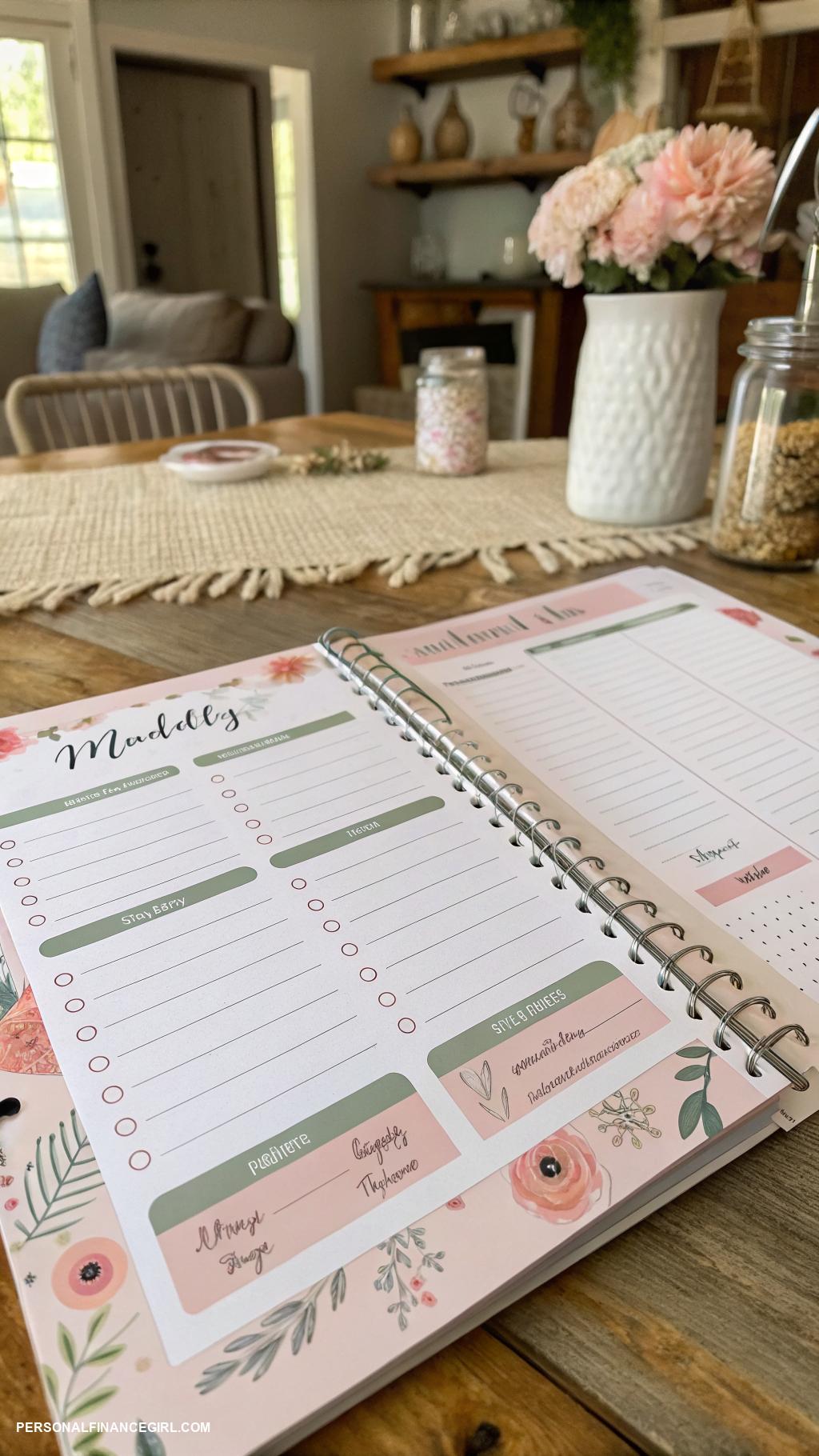 cheap journal ideas Budget tracker for monthly expenses
