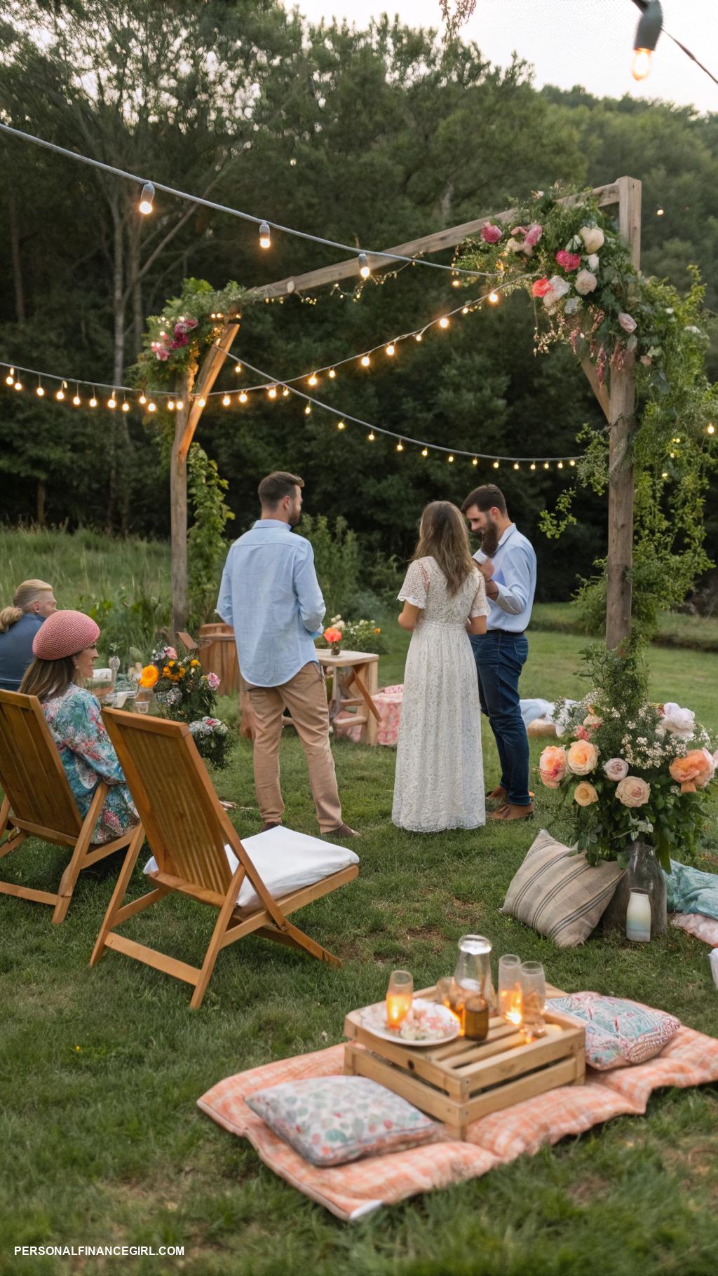 cheap outdoor wedding ideas Encourage guests to wear casual attire