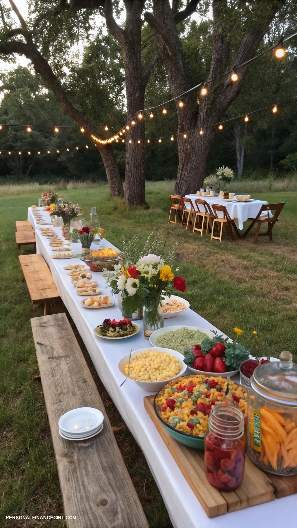 cheap outdoor wedding ideas Host a potluck style reception