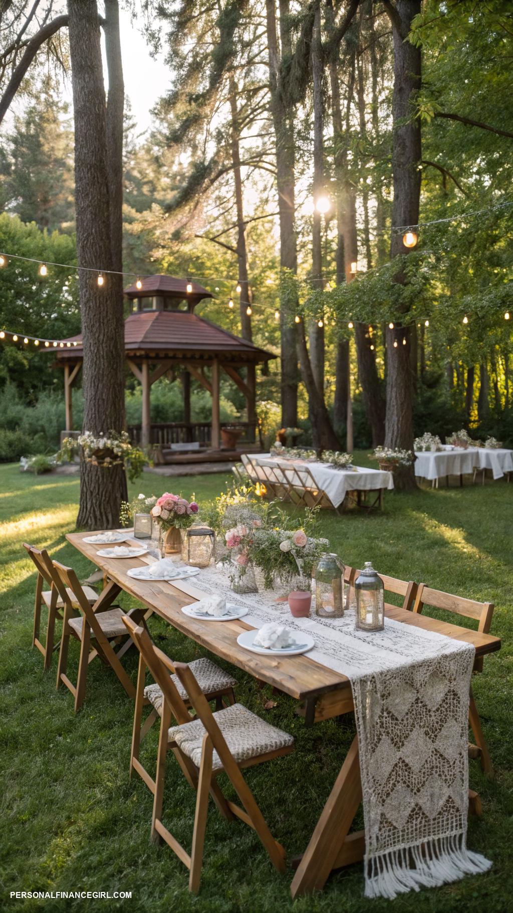 cheap outdoor wedding ideas Opt for picnic style seating arrangements