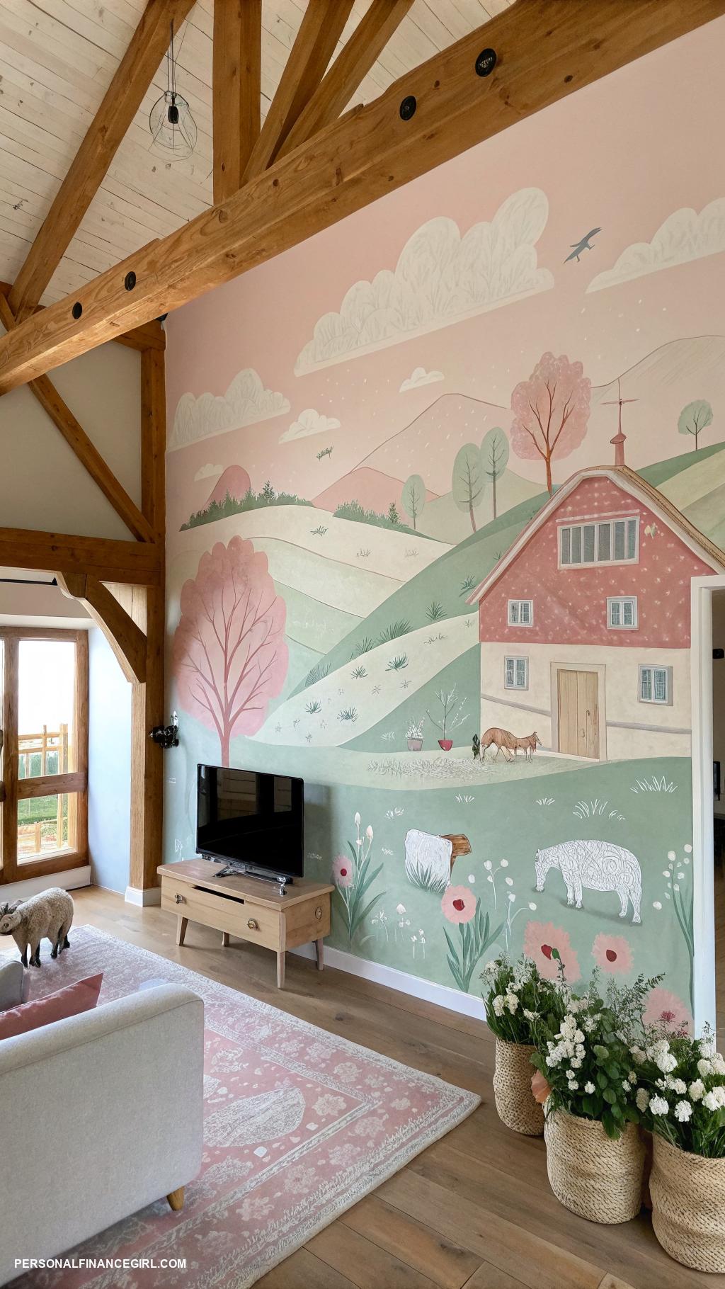 cheap wall covering ideas Paint a mural for a personal touch