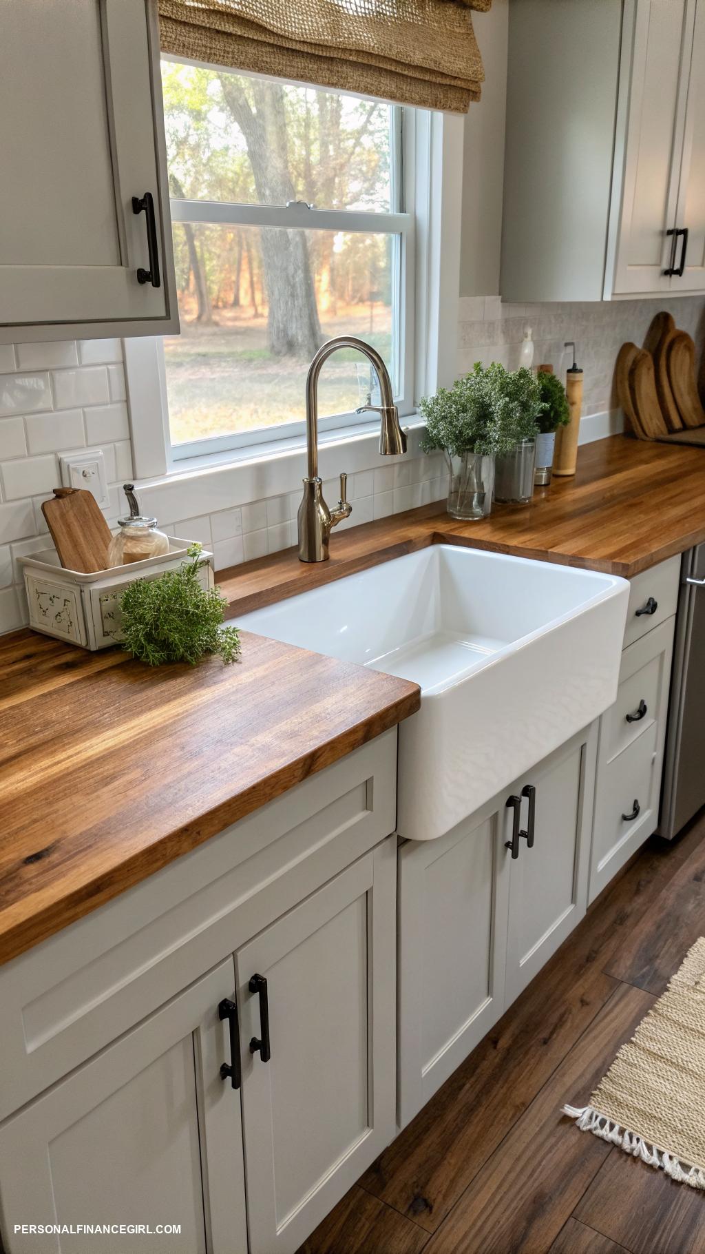 countertop redo cheap Add a wood veneer for a warm touch