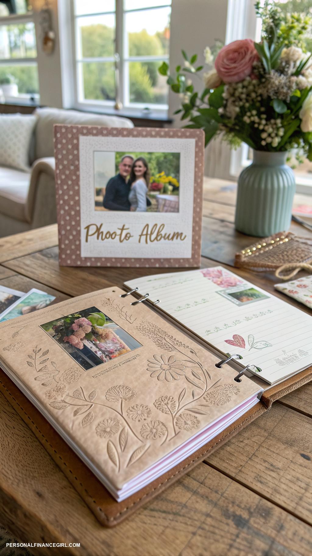 diy valentines gifts Handmade photo album with personal memories