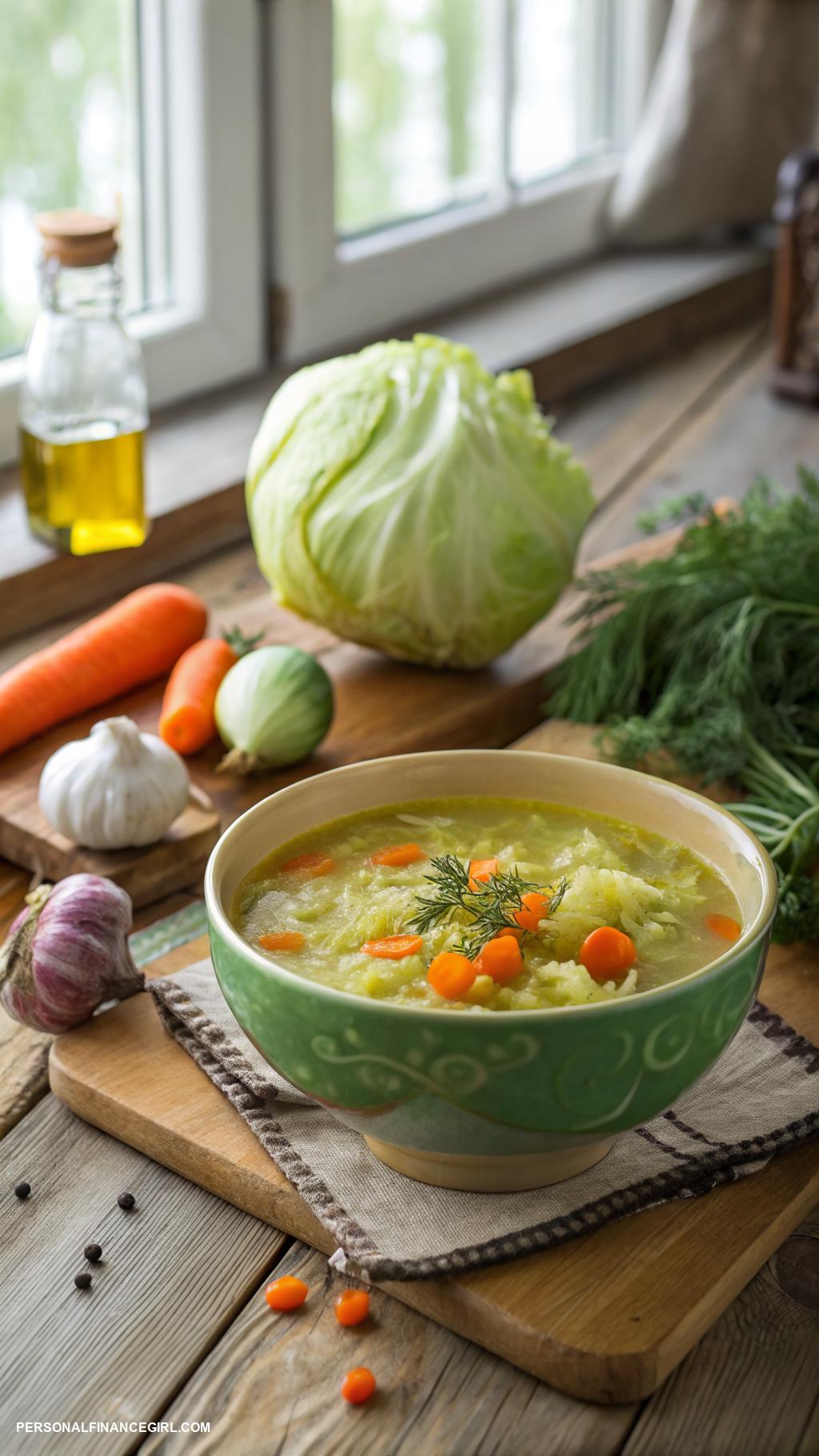 cheap recipes Cabbage soup on a budget