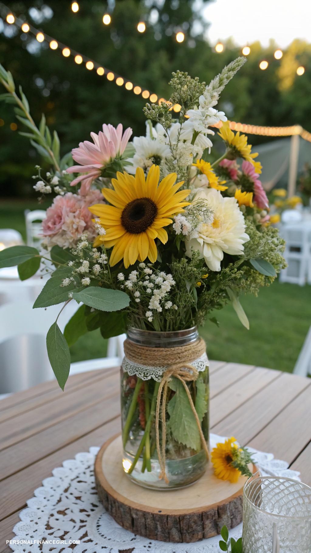 cheap small wedding ideas Choose seasonal flowers for cheaper arrangements