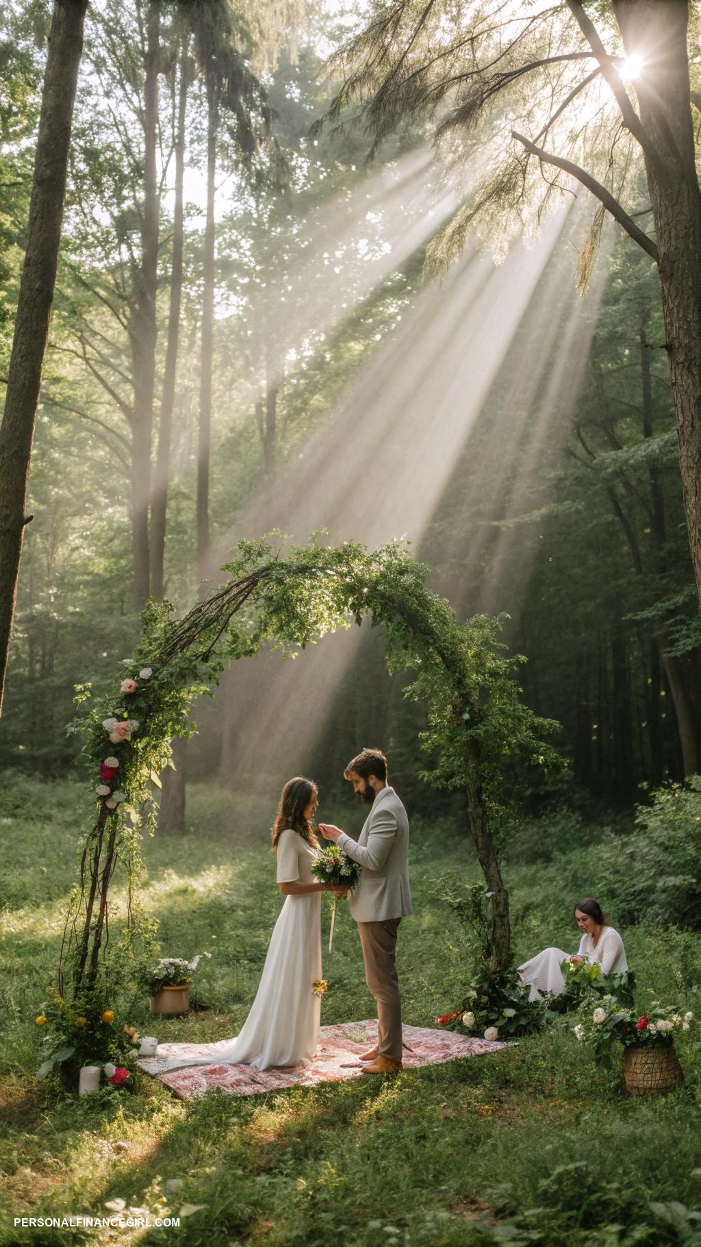 cheap small wedding ideas Consider a small intimate elopement ceremony
