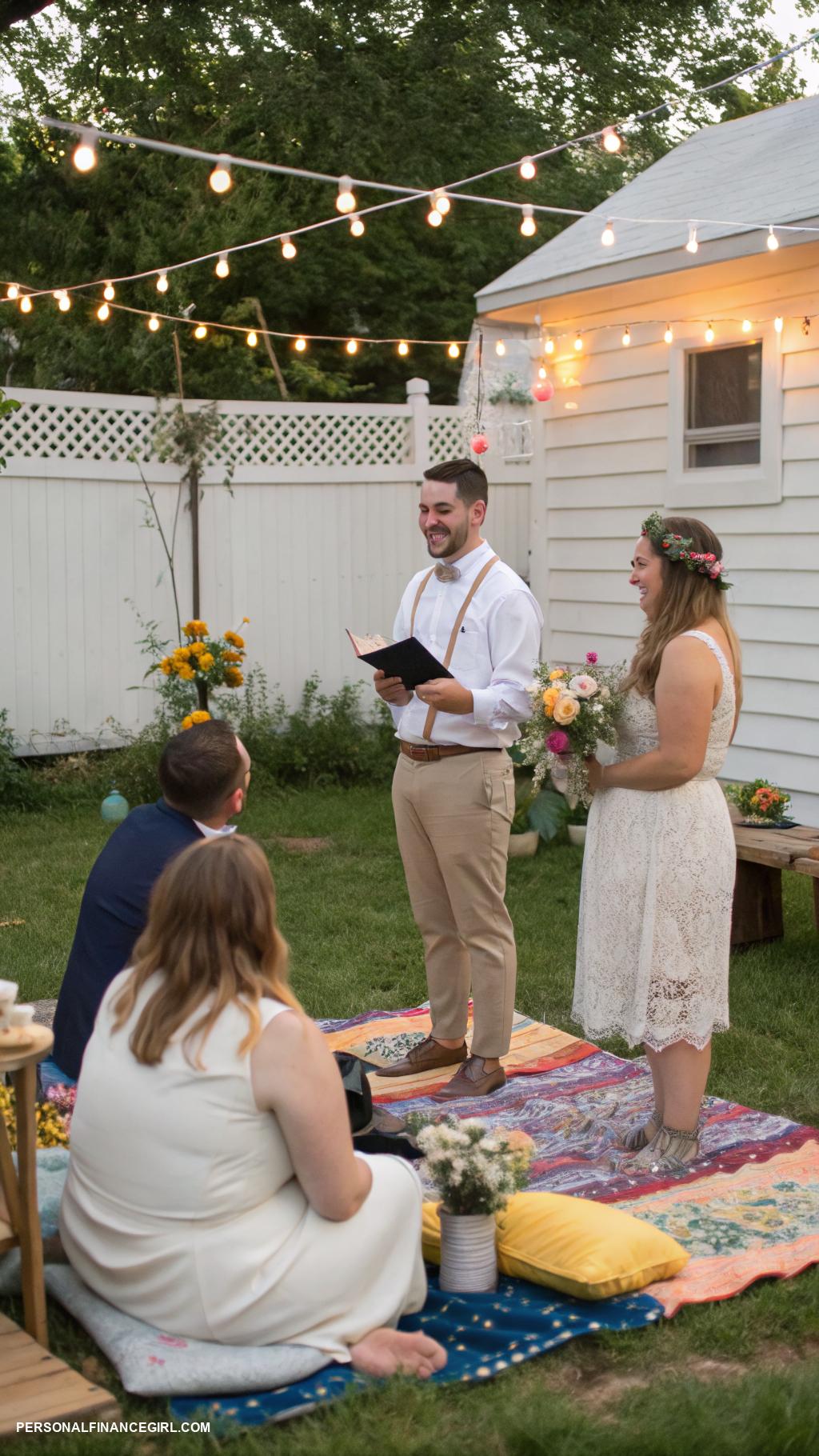 cheap small wedding ideas Utilize affordable officiants like friends